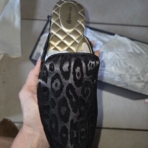 Birdies Women's Black Leopard Slippers
